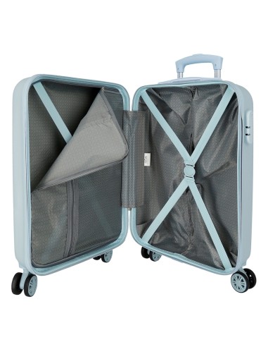 SET/2TROLLEY ABS 55-65CM. 4R.STITCH MAKE A FACE